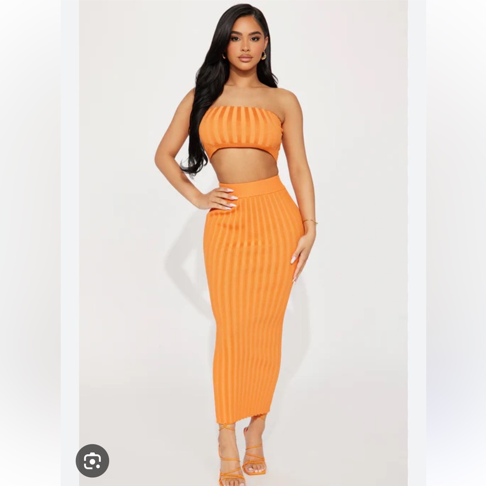 Freshman Bright Orange Knit Top